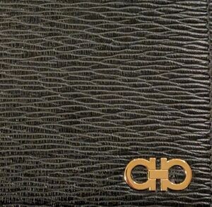Ferragamo Gancini Revival Men's Bifold Wallet With COA And Receipt Of Purchase